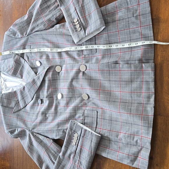 Calvin Klein Runway Simon Plaid Blazer 205W39NYC US Size 12 IT Size 48 - Picture 6 of 16